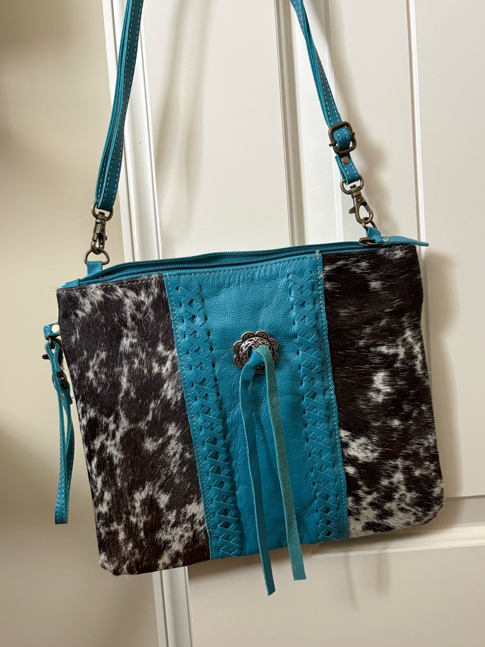 SKY FALCON CANVAS AND HAIRON BAG